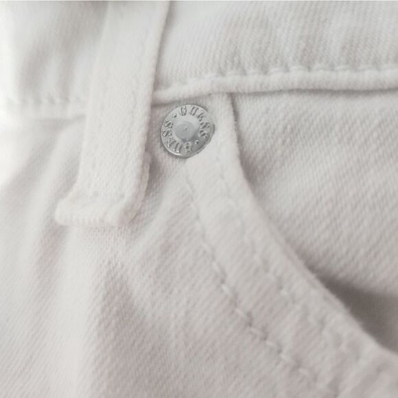 Guess 34 White Full Length Midrise Skinny Sarah Fit Men's Jeans - Picture 9 of 11